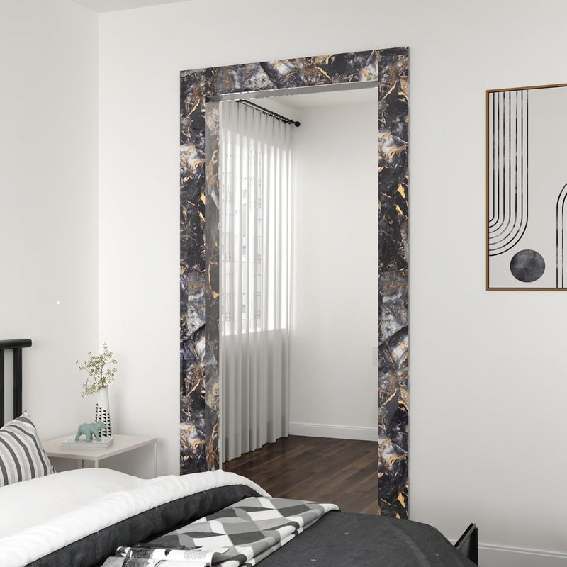 Wallercity Marble Border Wallpaper Peel and Stick Marble Contact Paper for Countertops Border Stickers for Wall Decor Mirror Frame Borders Wall Paper for Bathroom Waterproof Self Adhesive 3.94x394 in - Image 5